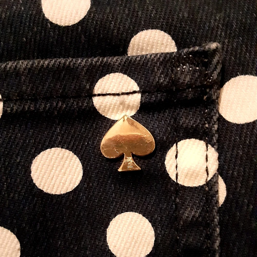 KATE SPADE Polka-Dot 'Broome Street' Skinny Jeans NWOT